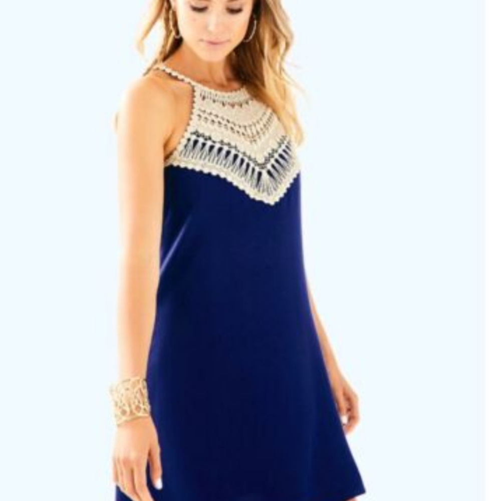 Lily Pulitzer Pearl Soft Shift Dress (Blue)